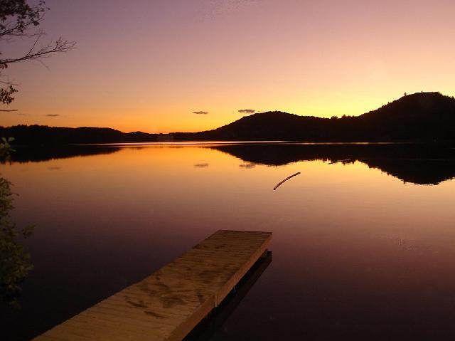 file0121.JPG - Sunset on Half  Way Lake, Kaszuby, Ont.